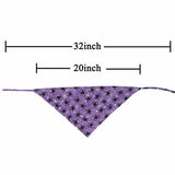 KZHAREEN 2 Pack Halloween Dog Bandana Reversible Triangle Scarf Large