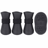 Pet Life ® Elastic Protective Multi-Usage All-Terrain Rubberized Dog Shoes - Set of 4