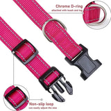 Reflective Nylon Dog Collar | Adjustable Safety Strap for Small and Medium Dogs