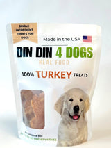 Turkey Dog Treats, 5 Ounce Bag, Single Ingredient, High Protein